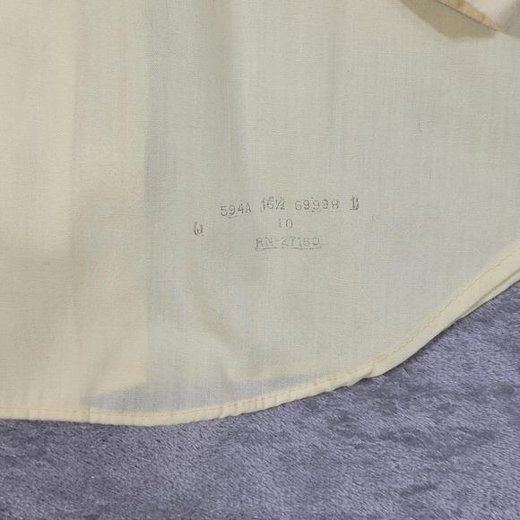 Vintage Kmart Shirt Mens Large Permanent Press Button Up 50/50 Poly Cotton 70s - Picture 4 of 7